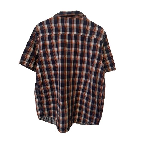 LRG Wovens Mens Multicolor Cotton Double Gauze Plaid Button-Up Shirt Size XL - Picture 7 of 13